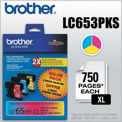 Brother - Cyan, Magenta & Yellow Ink Cartridge - Use with Brother MFC-5890CN, 5895CW, 6490CW, 6890CDW - Caliber Tooling