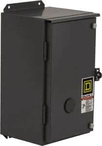 Square D - 12 NEMA Rated, 3 Pole, Electrically Held Lighting Contactor - 20 A (Tungsten), 30 A (Fluorescent), 220 VAC at 50 Hz, 240 VAC at 60 Hz, 3NO Contact Configuration - Caliber Tooling