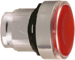 Schneider Electric - 22mm Mount Hole, Flush, Pushbutton Switch Only - Round, Red Pushbutton, Illuminated, Maintained (MA) - Caliber Tooling