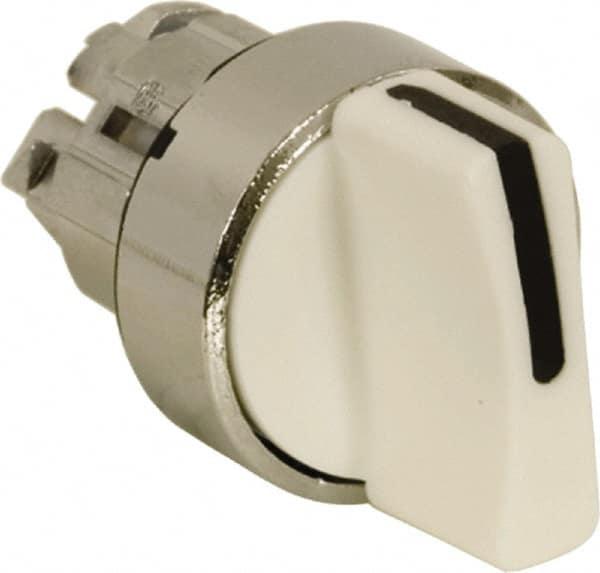 Schneider Electric - 22mm Mount Hole, 2 Position, Handle Operated, Selector Switch - White, Maintained (MA), Nonilluminated, Shock, Vibration and Water Resistant - Caliber Tooling