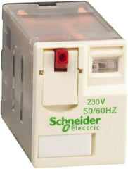 Schneider Electric - 3,000 VA Power Rating, Electromechanical Plug-in General Purpose Relay - 12 Amp at 250/277 VAC & 28 VDC, 6 Amp at 250 VAC & 28 VDC, 2CO, 230 VAC at 50/60 Hz - Caliber Tooling