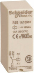 Schneider Electric - 4,000 VA Power Rating, Electromechanical Plug-in General Purpose Relay - 16 Amp at 250 VAC & 28 VDC, 1CO, 24 VAC - Caliber Tooling