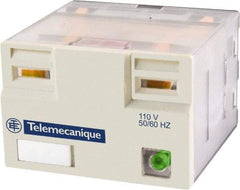 Schneider Electric - 3,750 VA Power Rating, Electromechanical Plug-in General Purpose Relay - 15 Amp at 250 VAC & 28 VDC, 4CO, 24 VDC - Caliber Tooling