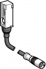 Telemecanique Sensors - PNP, Flat, Inductive Proximity Sensor - 3 Wires, IP67, 12 to 24 VDC, 8mm Wide - Caliber Tooling