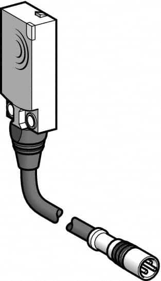 Telemecanique Sensors - NPN, NC, Flat, Inductive Proximity Sensor - 3 Wires, IP68, 12 to 24 VDC, 15mm Wide - Caliber Tooling