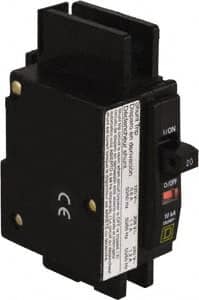 Square D - 20 Amp, 240 VAC, 1 Pole, Panel Mount Miniature Circuit Breaker - 14-2 AWG - Caliber Tooling