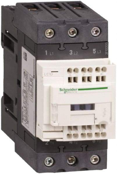 Schneider Electric - 3 Pole, 115 Coil VAC at 50/60 Hz, 40 Amp at 440 VAC, Nonreversible IEC Contactor - CCC, CSA, CSA C22.2 No. 14, EN/IEC 60947-4-1, EN/IEC 60947-5-1, GOST, RoHS Compliant, UL 508, UL Listed - Caliber Tooling