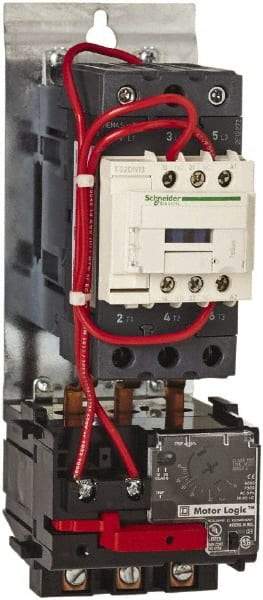 Schneider Electric - 120 Coil VAC, 45 Amp, NEMA Size 2, Nonreversible Open Enclosure NEMA Motor Starter - 3 Phase hp: 10 at 200 VAC, 15 at 230 VAC, 25 at 460 VAC, 25 at 575 VAC - Caliber Tooling