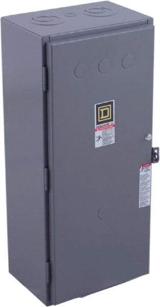 Square D - 1 NEMA Rated, 3 Pole, Electrically Held Lighting Contactor - 100 A (Tungsten), 110 VAC at 50 Hz, 120 VAC at 60 Hz - Caliber Tooling