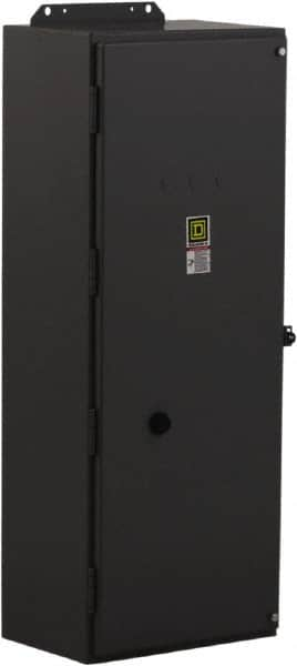 Square D - 3 Pole, 440 Coil VAC at 50 Hz and 480 Coil VAC at 60 Hz, 270 Amp NEMA Contactor - NEMA 1 Enclosure, 50 Hz at 440 VAC and 60 Hz at 480 VAC - Caliber Tooling