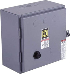 Square D - 110 Coil VAC at 50 Hz, 120 Coil VAC at 60 Hz, 18 Amp, Reversible Enclosed Enclosure NEMA Motor Starter - 3 Phase hp: 3 at 200 VAC, 3 at 230 VAC, 5 at 460 VAC, 5 at 575 VAC, 1 Enclosure Rating - Caliber Tooling