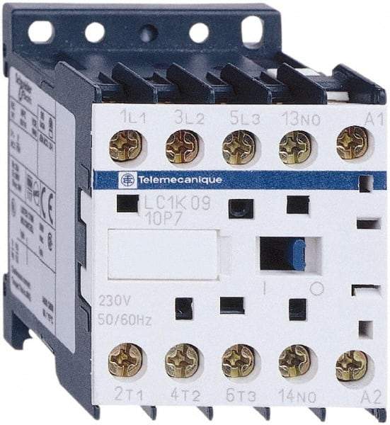 Schneider Electric - 3 Pole, 230 Coil VAC at 50/60 Hz, 16 Amp at 690 VAC, 20 Amp at 440 VAC and 9 Amp at 440 VAC, IEC Contactor - CSA, RoHS Compliant, UL Listed - Caliber Tooling