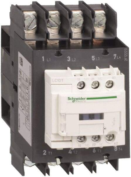 Schneider Electric - 4 Pole, 24 Coil VDC, 60 Amp at 440 VAC, Nonreversible IEC Contactor - Bureau Veritas, CCC, CSA, CSA C22.2 No. 14, DNV, EN/IEC 60947-4-1, EN/IEC 60947-5-1, GL, GOST, LROS, RINA, UL 508, UL Listed - Caliber Tooling