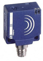 Telemecanique Sensors - NPN, 10 to 15mm Detection, Flat, Inductive Proximity Sensor - 3 Wires, IP67, 12 to 24 VDC, 26mm Wide - Caliber Tooling