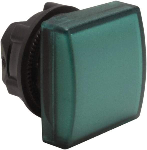 Schneider Electric - Square Pilot and Indicator Light Lens - Green - Caliber Tooling