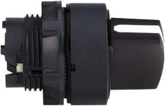 Schneider Electric - 22mm Mount Hole, 2 Position, Handle Operated, Selector Switch Only - Black, Momentary (MO), Nonilluminated, Shock, Vibration and Water Resistant - Caliber Tooling