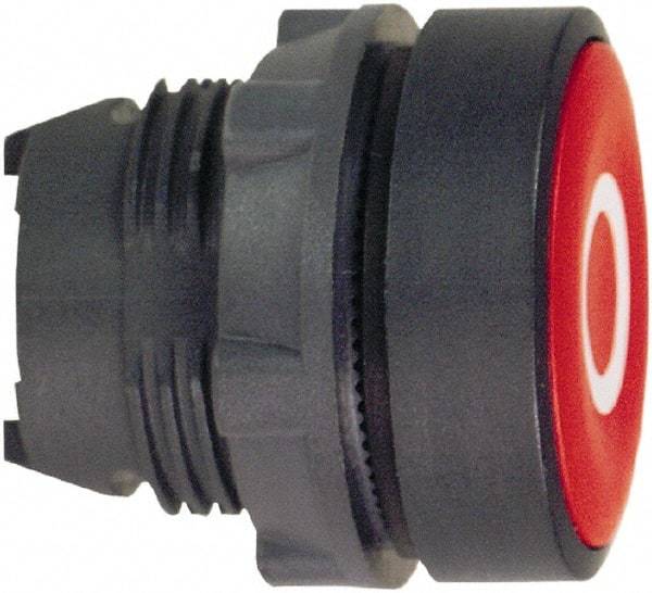 Schneider Electric - 22mm Mount Hole, Flush, Pushbutton Switch Only - Round, Red Pushbutton, Nonilluminated, Momentary (MO) - Caliber Tooling