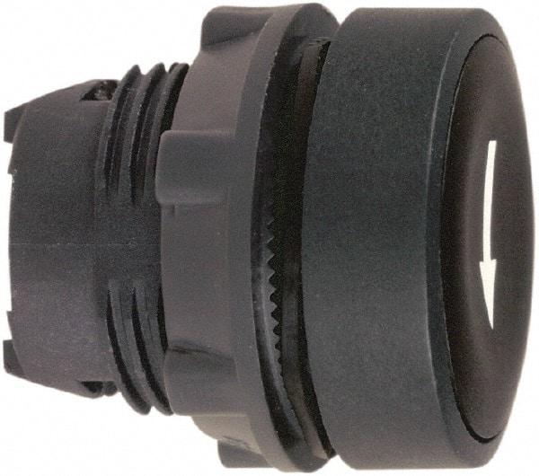 Schneider Electric - 22mm Mount Hole, Flush, Pushbutton Switch Only - Round, Black Pushbutton, Nonilluminated, Momentary (MO) - Caliber Tooling