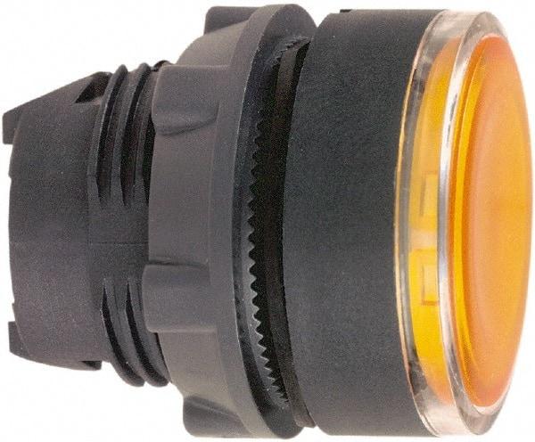 Schneider Electric - 22mm Mount Hole, Flush, Pushbutton Switch Only - Round, Orange Pushbutton, Illuminated, Maintained (MA) - Caliber Tooling