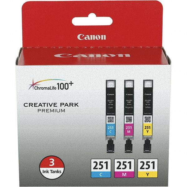 Canon - Cyan, Magenta & Yellow Ink Cartridge - Use with Canon PIXMA iP7220, iP8720, iX6820, MG5420, MG5520, MG5620, MG6320, MG6420, MG6620, MG7120, MG7520, MX922 - Caliber Tooling