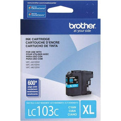 Brother - Cyan Ink Cartridge - Use with Brother DCP-J152W, MFC-J245, J285DW, J4310DW, J4410DW, J450DW, J4510DW, J4610DW, J470DW, J4710DW, J475DW, J650DW, J6520DW, J6720DW, J6920DW, J870DW, J875DW - Caliber Tooling