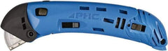 PHC - Springback Safety Cutter - Blue ABS Handle, 1 Blade Included - Caliber Tooling