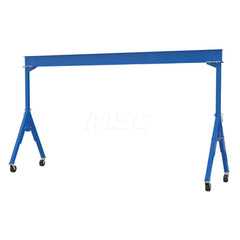 Fixed Gantry Crane: 6,000 lb Working Load Limit, 12.3125″ Eye Beam Height, 66″ OAW Steel