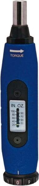 CDI - 1 Max In/oz, Torque Limiting Screwdriver - 5-1/2" OAL, 1/4" Drive - Caliber Tooling