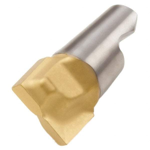 Seco - MM08 M03 Grade T60M Carbide End Milling Tip Insert - TiAlN/TiN Finish, 2 Flutes, 0.315" Cutting Diam, 0.216" Depth of Cut, 0.268" Extension - Caliber Tooling