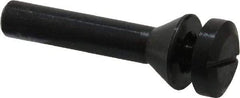 Value Collection - 1/4" Hole, Screw Lock Wheel Mandrel - 2" OAL, 1/2" Max Wheel Width, 3/8" Shank Diam - Caliber Tooling