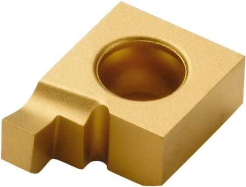 Seco - 92659NR FG Grade CP500, 2.65mm Cutting Width Carbide Grooving Insert - 2.65mm Max Depth of Cut, Right Hand, TiAlN/TiN Finish - Caliber Tooling