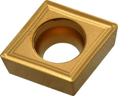 Seco - CCMT32.51 F2 Grade TP40 Carbide Turning Insert - TiC/TiCN/TiN Finish, 80° Diamond, 3/8" Inscr Circle, 5/32" Thick, 1/64" Corner Radius - Caliber Tooling