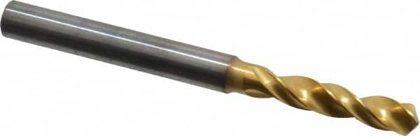 SGS - 5.00126mm 145° Spiral Flute Solid Carbide Screw Machine Drill Bit - Caliber Tooling