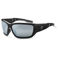 Baldr Silver Mirror Lens Black Safety Glasses - Caliber Tooling