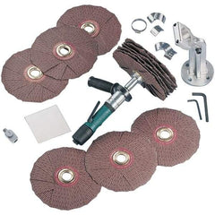 Dynabrade - 0.4 hp, 200-950 RPM Finishing Sander - 22 CFM Air Consumption, 6.21 bar Air Pressure, 1/4 NPT Inlet - Caliber Tooling