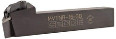 Seco - MVTN, Right Hand Cut, 27.5° Lead Angle, 1" Shank Height x 1" Shank Width, Negative Rake Indexable Turning Toolholder - 6" OAL, VN..33. Insert Compatibility, Series Multiple Lock - Caliber Tooling