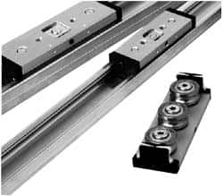 Pacific Bearing - 720mm OAL x 30mm Overall Width x 16mm Overall Height Self Lubricated Linear Guide Systems - 60mm Between Holes, 225 Lb. Capacity - Caliber Tooling