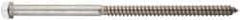 Value Collection - 5/16" Screw, 2-1/2" Length Under Head, Stainless Steel, Hex Head Lag Screw - Uncoated, Grade 18-8 - Caliber Tooling