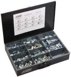 Value Collection - 1/4-20 to 3/4 Thread, 190 Piece Zinc Plated Steel Nut Assortment - 7/8 to 2-1/4" High - Caliber Tooling