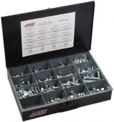 Value Collection - 238 Piece Steel Hex Head Cap Screws - M8 to M16 Thread, Zinc Plated - Caliber Tooling