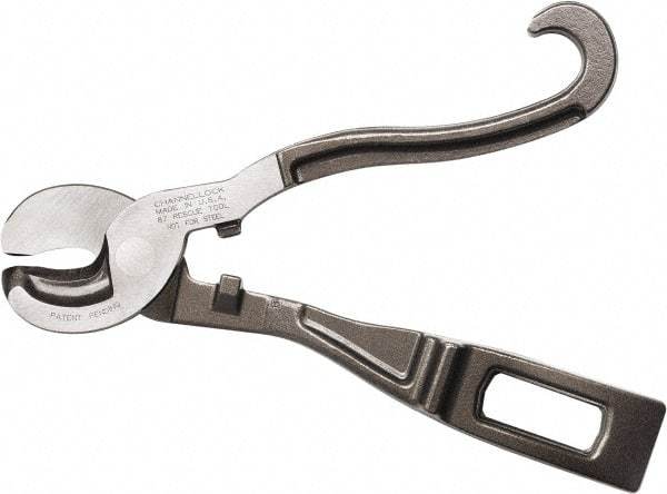 Channellock - 8-5/8" OAL, Cable Cutter - 1-3/7" Jaw Length x 1.62" Jaw Width, Round Head - Caliber Tooling