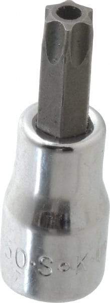 SK - 3/8" Drive, T50 Torx Bit Socket - 2" OAL, Tamper Resistant - Caliber Tooling