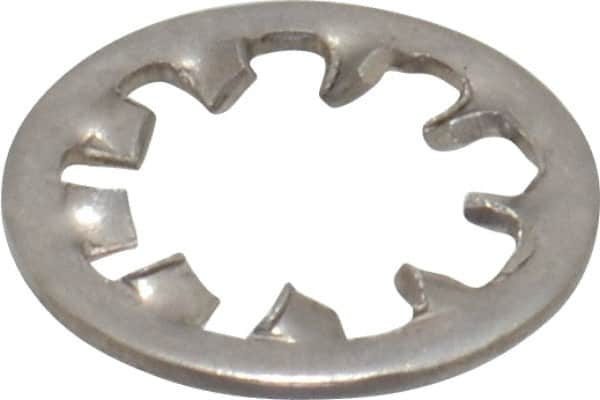 Made in USA - 1/4" Screw, 0.267" ID, Stainless Steel Internal Tooth Lock Washer - 0.478" OD, Uncoated, Grade 316 - Caliber Tooling