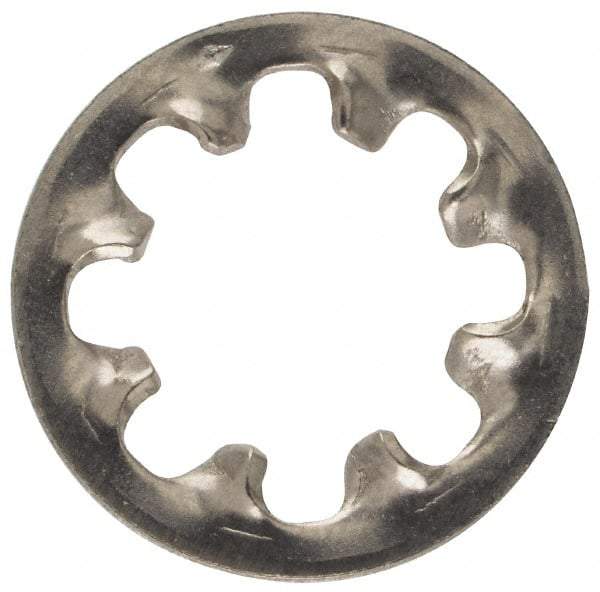 Made in USA - 5/16" Screw, 0.332" ID, Stainless Steel Internal Tooth Lock Washer - 0.607" OD, Uncoated, Grade 316 - Caliber Tooling