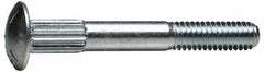 Value Collection - 3/8-16 UNC 1-3/4" Length Under Head, Ribbed Neck, Carriage Bolt - Grade 5 Steel, Zinc Trivalent Chromate Finish - Caliber Tooling