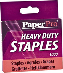 PaperPro - 1/2" Leg Length, Steel Staples-Cartridge - 100 Sheet Capacity, For Use with PaperPro 1300 - Caliber Tooling