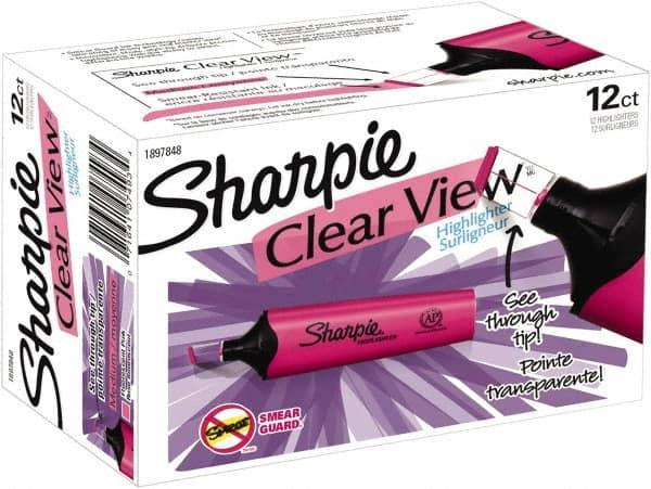 Sharpie - Fluorescent Pink Highlighter - Chisel Tip, AP Nontoxic Ink - Caliber Tooling