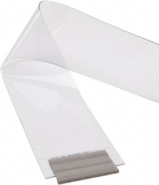 TMI, LLC - Clear Smooth with Reinforced Bonded Bead Replacement Strips, Armor Bond Dock Curtain Strips - 12" Wide x 10' Long x 1/8" Thick, PVC - Caliber Tooling