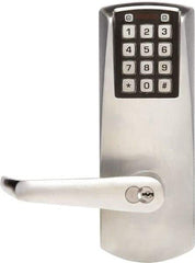 Kaba Access - Privacy Lever Lockset for 1-3/8 to 2-1/4" Thick Doors - 2-3/4" Back Set, 6 or 7 Pin Length Best & Compatible (Core Not Included) Cylinder, Satin Chrome Finish - Caliber Tooling