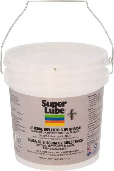 Synco Chemical - 5 Lb Pail Silicone Heat-Transfer Grease - Translucent White, Food Grade, 450°F Max Temp, NLGIG 2, - Caliber Tooling